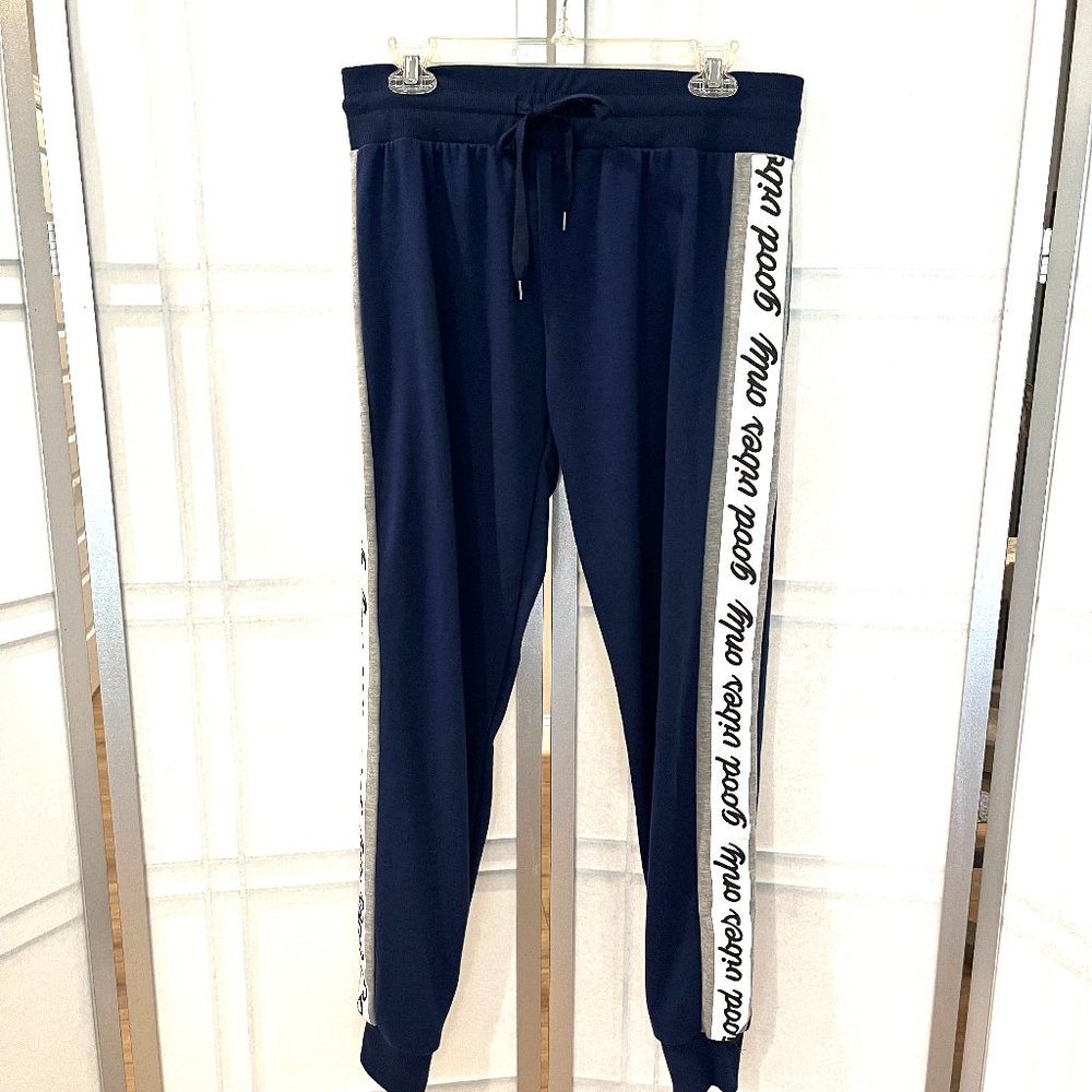 RUE 21 Navy Blue "Only Good Vibes"  Sweatpants - Size L